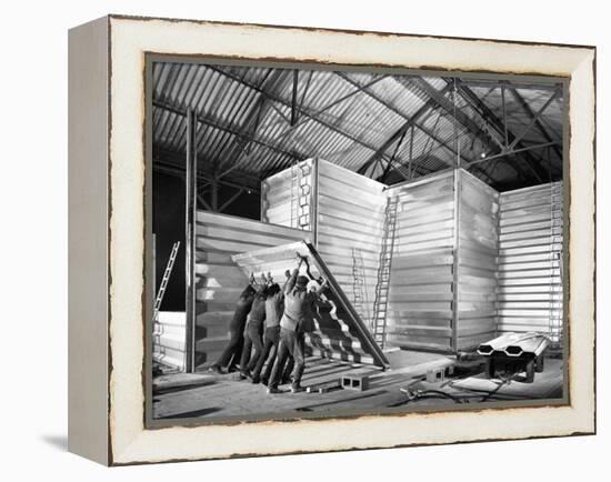 Constructing a New Grain Silo in Navenby, Lincolnshire, 1962-Michael Walters-Framed Premier Image Canvas