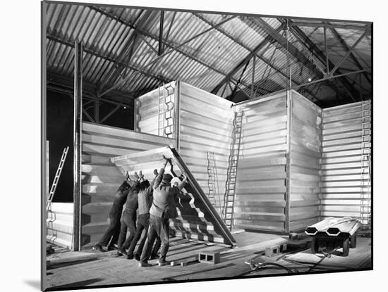 Constructing a New Grain Silo in Navenby, Lincolnshire, 1962-Michael Walters-Mounted Photographic Print