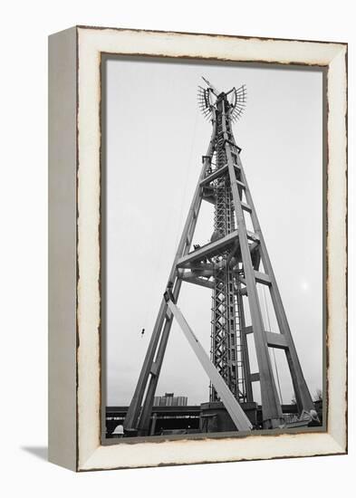 Constructing Seattle's Space Needle-null-Framed Premier Image Canvas