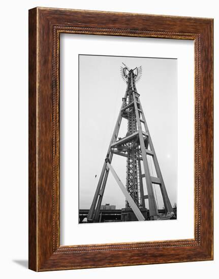 Constructing Seattle's Space Needle-null-Framed Photographic Print