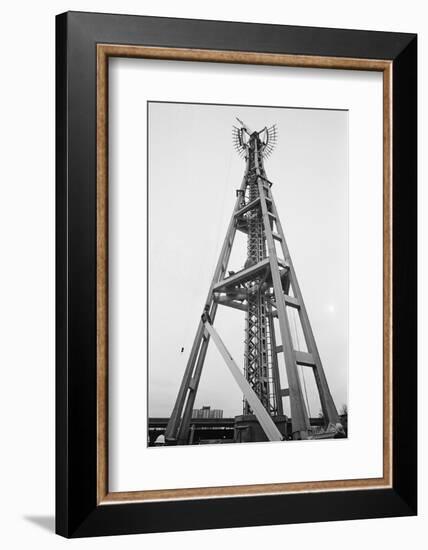 Constructing Seattle's Space Needle-null-Framed Photographic Print