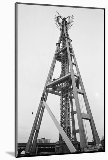 Constructing Seattle's Space Needle-null-Mounted Photographic Print