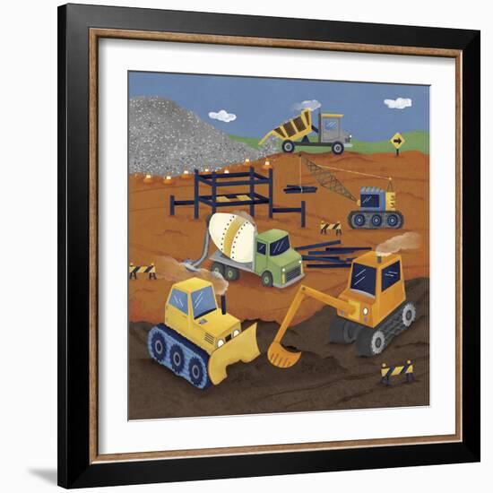 Construction 1-Holli Conger-Framed Giclee Print