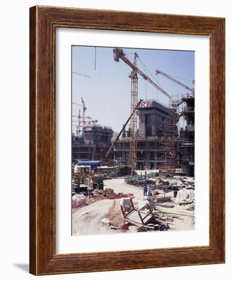 Construction, Dubai, United Arab Emirates, Middle East-David Lomax-Framed Photographic Print