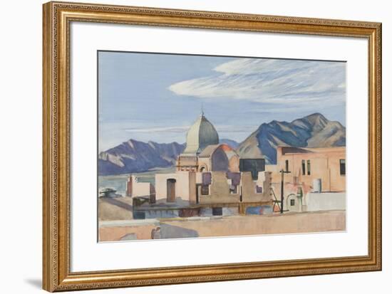 Construction In Mexico, 1946-Edward Hopper-Framed Giclee Print