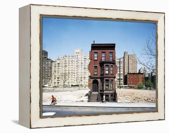 Construction in NYC: Land Being Cleared For 20 Story Building in East 60s-Dmitri Kessel-Framed Premier Image Canvas