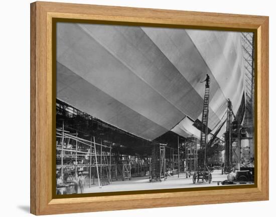 Construction of Airship-null-Framed Premier Image Canvas