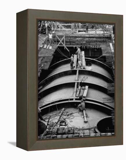 Construction of Atomic Plant-Yale Joel-Framed Premier Image Canvas