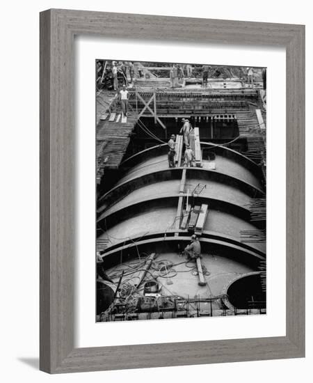 Construction of Atomic Plant-Yale Joel-Framed Photographic Print