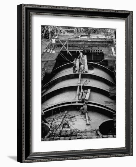 Construction of Atomic Plant-Yale Joel-Framed Photographic Print