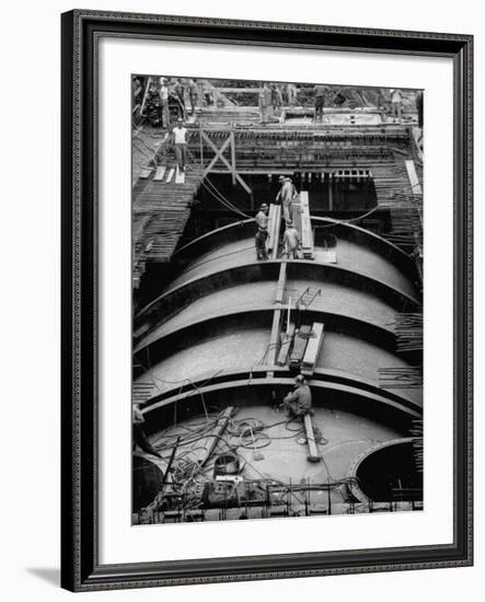 Construction of Atomic Plant-Yale Joel-Framed Photographic Print