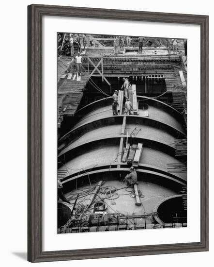 Construction of Atomic Plant-Yale Joel-Framed Photographic Print