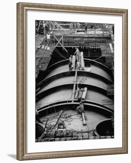 Construction of Atomic Plant-Yale Joel-Framed Photographic Print