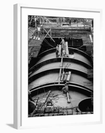 Construction of Atomic Plant-Yale Joel-Framed Photographic Print