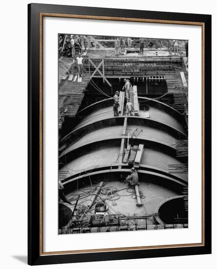 Construction of Atomic Plant-Yale Joel-Framed Photographic Print