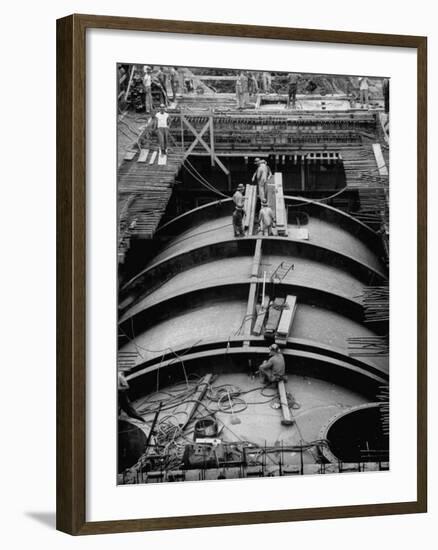 Construction of Atomic Plant-Yale Joel-Framed Photographic Print