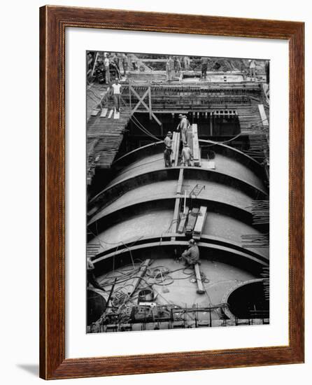 Construction of Atomic Plant-Yale Joel-Framed Photographic Print