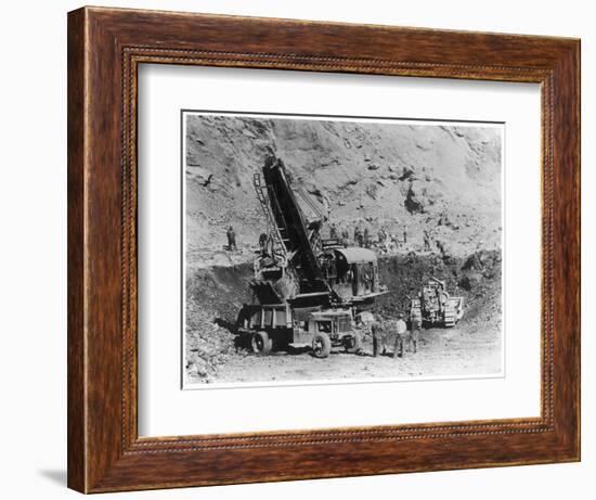 Construction of Hoover Dam-null-Framed Photographic Print