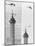 Construction of the Canadian National Tower-null-Mounted Photographic Print