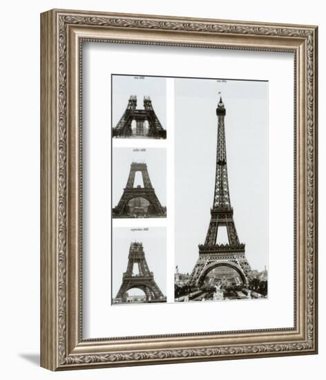 Construction of the Eiffel Tower-Boyer Viollet-Framed Art Print