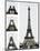 Construction of the Eiffel Tower-Boyer Viollet-Mounted Art Print