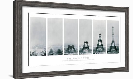 Construction of the Eiffel Tower-Unknown The Vintage Collection-Framed Art Print