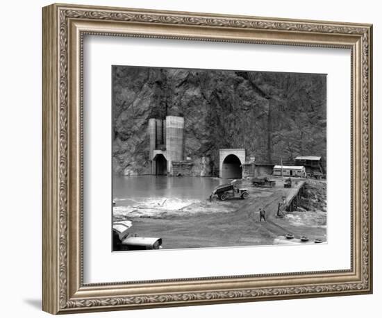 Construction of the Hoover Dam-null-Framed Photographic Print