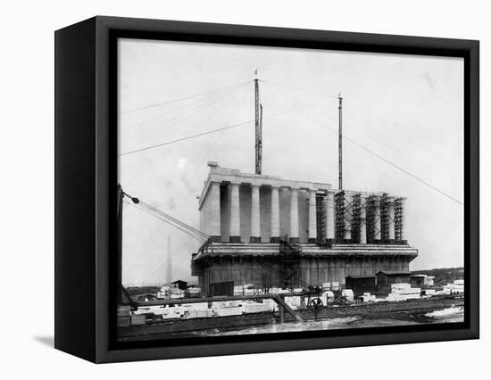 Construction of the Lincoln Memorial-null-Framed Premier Image Canvas