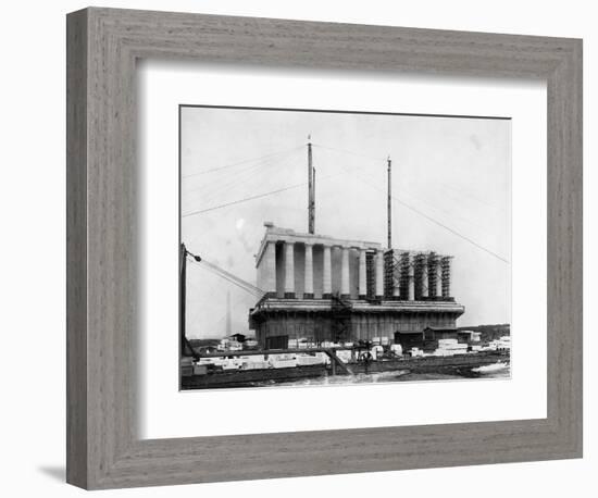 Construction of the Lincoln Memorial-null-Framed Photographic Print