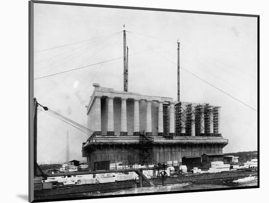 Construction of the Lincoln Memorial-null-Mounted Photographic Print