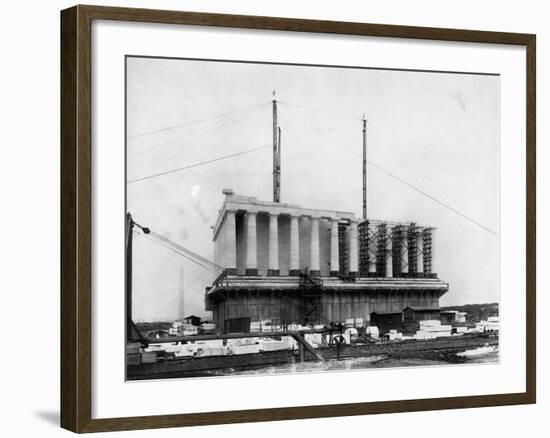 Construction of the Lincoln Memorial-null-Framed Photographic Print