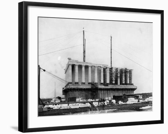 Construction of the Lincoln Memorial-null-Framed Photographic Print