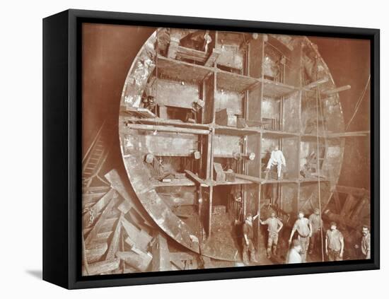 Construction of the Rotherhithe Tunnel, Bermondsey, London, November 1906-null-Framed Premier Image Canvas