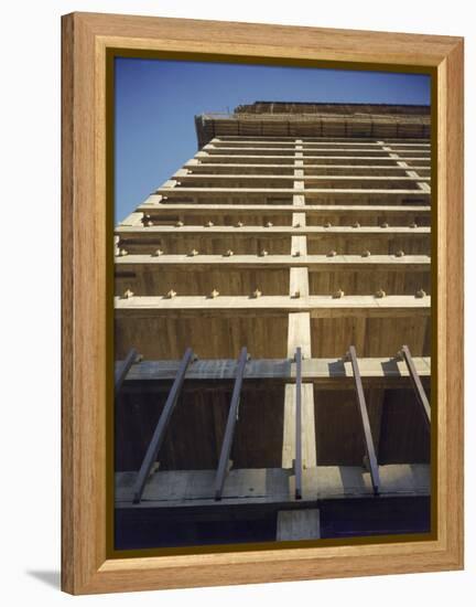 Construction of the Seagram's Building Designed by Architect Mies Van Der Rohe-Frank Scherschel-Framed Premier Image Canvas