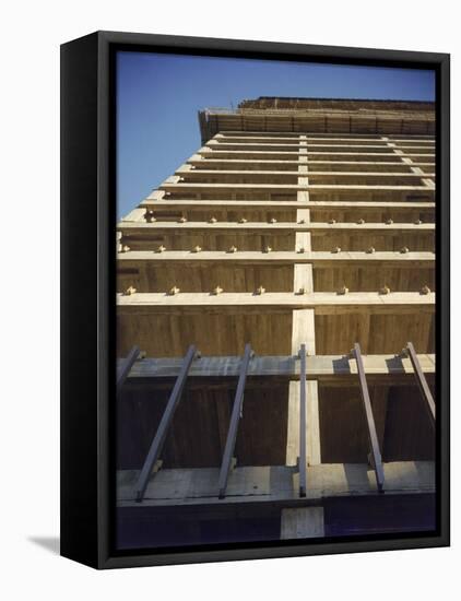 Construction of the Seagram's Building Designed by Architect Mies Van Der Rohe-Frank Scherschel-Framed Premier Image Canvas