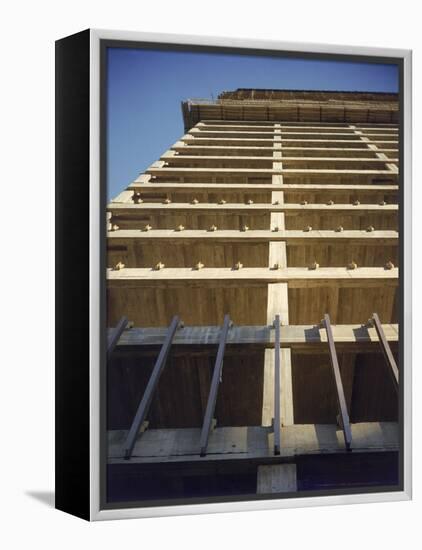 Construction of the Seagram's Building Designed by Architect Mies Van Der Rohe-Frank Scherschel-Framed Premier Image Canvas