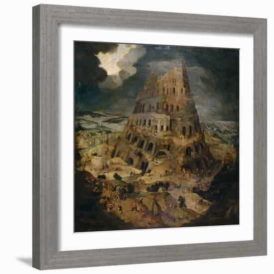 Construction of the Tower of Babel, Ca. 1595, Flemish School-Pieter Brueghel the Younger-Framed Giclee Print