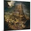 Construction of the Tower of Babel, Ca. 1595, Flemish School-Pieter Brueghel the Younger-Mounted Giclee Print
