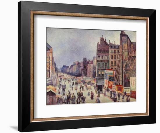 Construction on Reaumur Street-Maximilien Luce-Framed Giclee Print