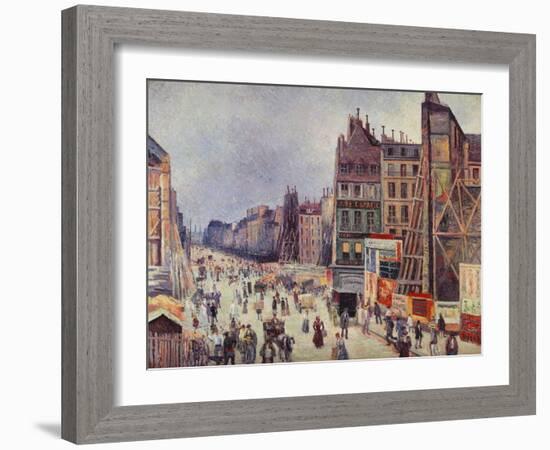 Construction on Reaumur Street-Maximilien Luce-Framed Giclee Print