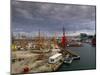 Construction Site Along the Thames In London-David Parker-Mounted Photographic Print