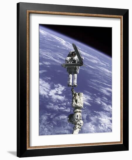 Construction Work on International Space Station-null-Framed Photo