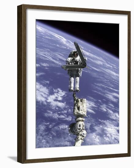 Construction Work on International Space Station-null-Framed Photo