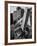 Construction Worker Carrying a Piece of Wood-Cornell Capa-Framed Photographic Print