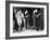 Construction Workers and Taxi Dancers Enjoying a Night Out in Barroom in Frontier Town-Margaret Bourke-White-Framed Photographic Print