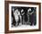 Construction Workers and Taxi Dancers Enjoying a Night Out in Barroom in Frontier Town-Margaret Bourke-White-Framed Photographic Print