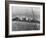 Construction Workers Resting on Steel Beam above Manhattan-null-Framed Photographic Print