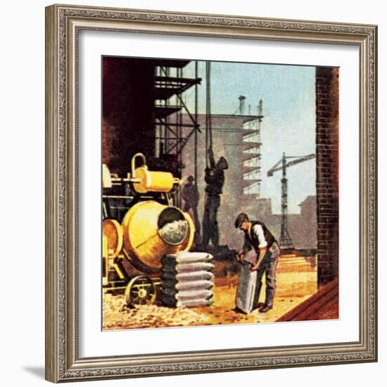 Construction-English School-Framed Giclee Print