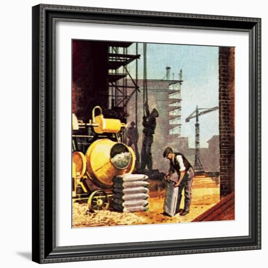 Construction-English School-Framed Giclee Print