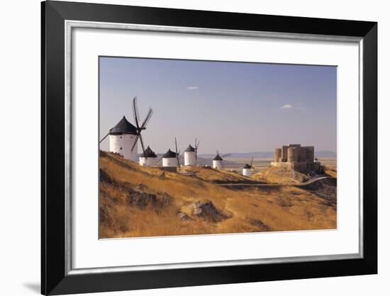 Consuegra, Windmills and Castle - New Castile, Spain-Markus Bassler-Framed Photographic Print